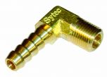 Sytec Brass 90 Degree Union 1/8 NPTF - 6mm (Facet 42733)