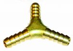 Brass 'Y' Piece for 8mm (5/16") ID Fuel Hose