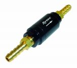 Sytec One Way Valve with 6mm push on tails (Black)