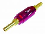 Sytec One Way Valve with 6mm push on tails (Red)