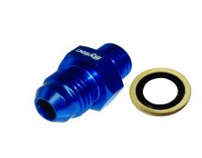 Sytec Alloy Straight Fuel Union Male/Male (Blue) 12x1.5 - Jic6