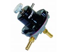 SYTEC Fuel Pressure Regulator 1:1, 8mm Tails In & Out (Black)