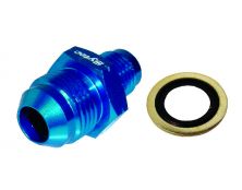 Sytec Alloy Straight Fuel Union Male/Male (Blue) 14x1.5 - Jic8