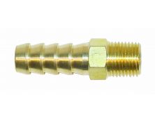 BRASS STRAIGHT FUEL UNION 1/8th NPT- 8mm (Facet 41199)