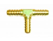 Brass 'T' Piece for 6mm (1/4") Fuel Pipe 