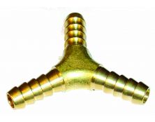 Brass 'Y' Piece for 8mm (5/16") ID Fuel Hose