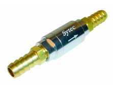 Sytec One Way Valve with 10mm push on tails (Silver)