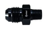 Sytec Alloy Fuel Union 1/8th Nptf to Jic6 (Black)