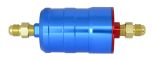 BULLET MOTORSPORT FUEL FILTER Jic6-Jic6 FILTER (Blue) with mounting clips