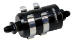 Bullet Fuel Filter Jic6 - Jic6 (Black) with mounting clips, 10 Micron paper element