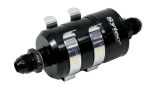 Black Bullet High Flow Fuel Filter Jic8 - Jic8 with mounting clips (132 Micron Metal Element)