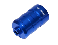 SYTEC Bullet Fuel Filter 14 x 1.5mm Female Ports (BLUE) with mounting clips (10 Micron)