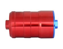 BULLET FUEL FILTER 1/4NPT Female (Red) with mounting clips