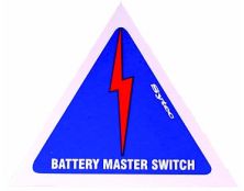 MSA001 STICKER - BATT. EARTH