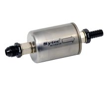 Sytec Motorsport High Flow Fuel Filter, 12mm in - jic8 out (Pre-Filter)