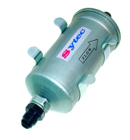 Sytec Motorsport Hi Flow Fuel Filter with Jic 6 tails & Mounting Clips