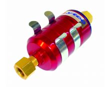 BULLET FUEL FILTER 16x1.5mm in 16x1.5mm out (Red)